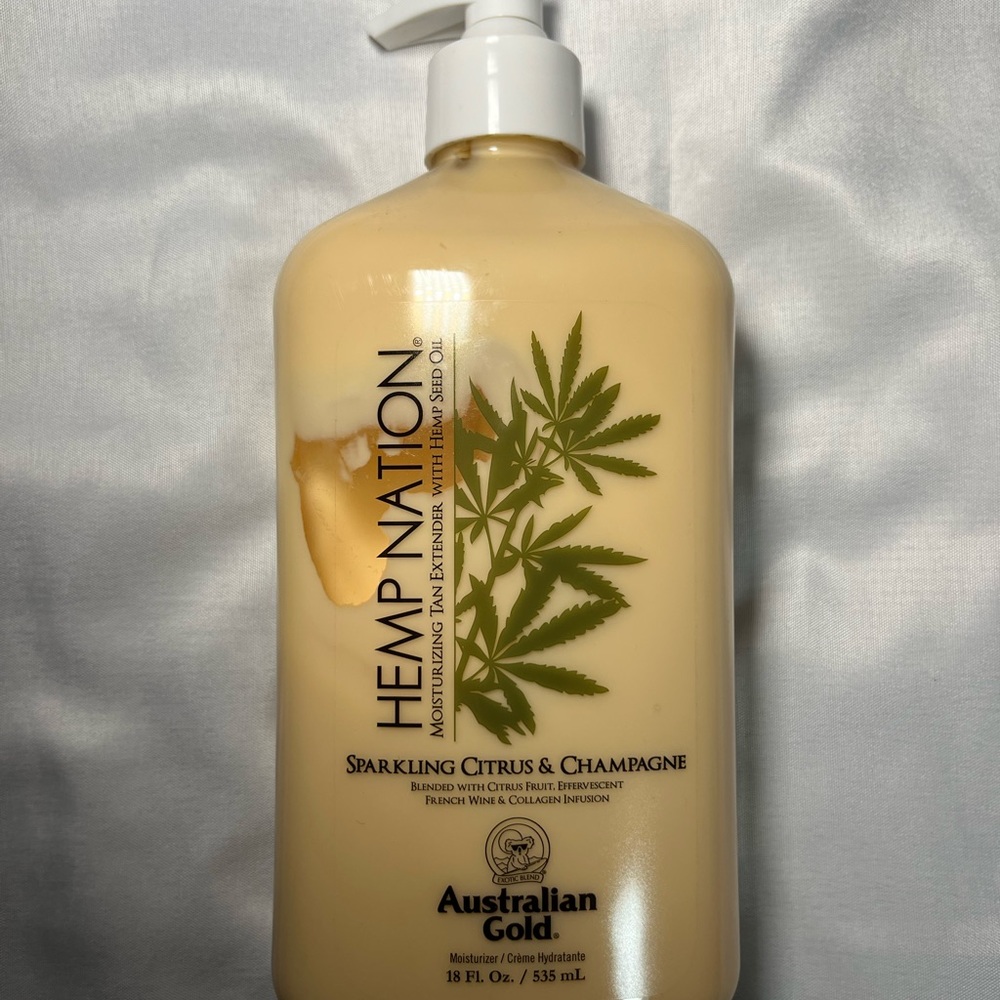 Australian Gold Hemp Nation Tan Extender Sparkling Citrus Champagne Moisturizer